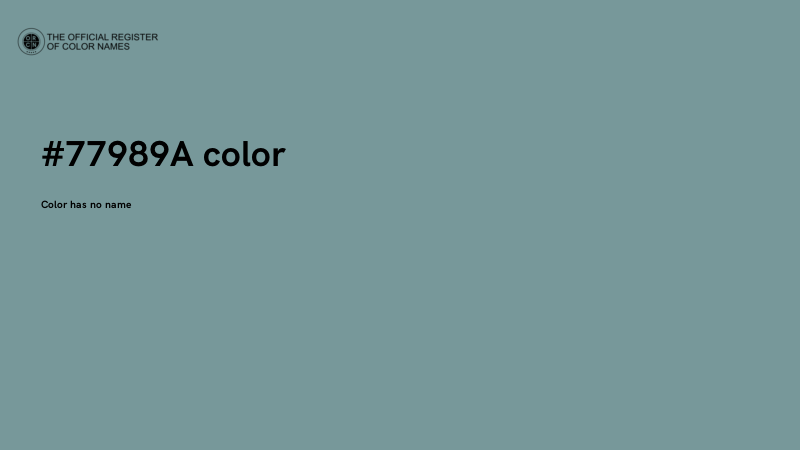 #77989A color image