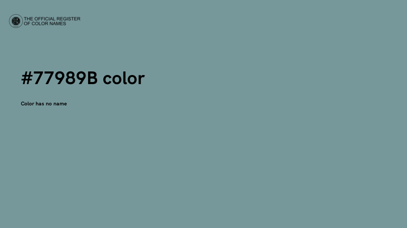#77989B color image