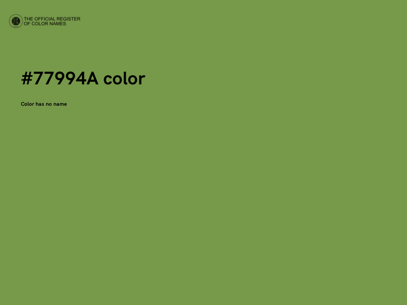 #77994A color image