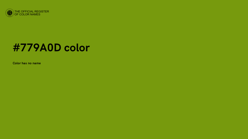 #779A0D color image