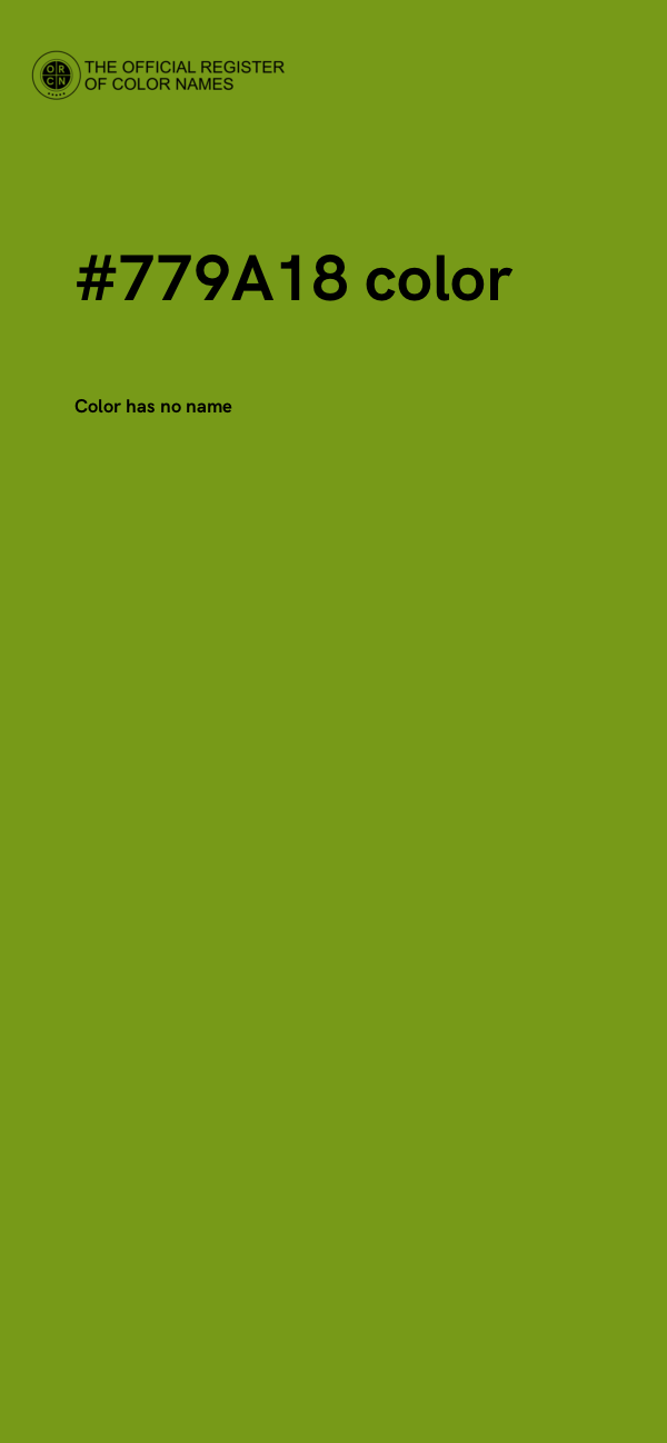 #779A18 color image