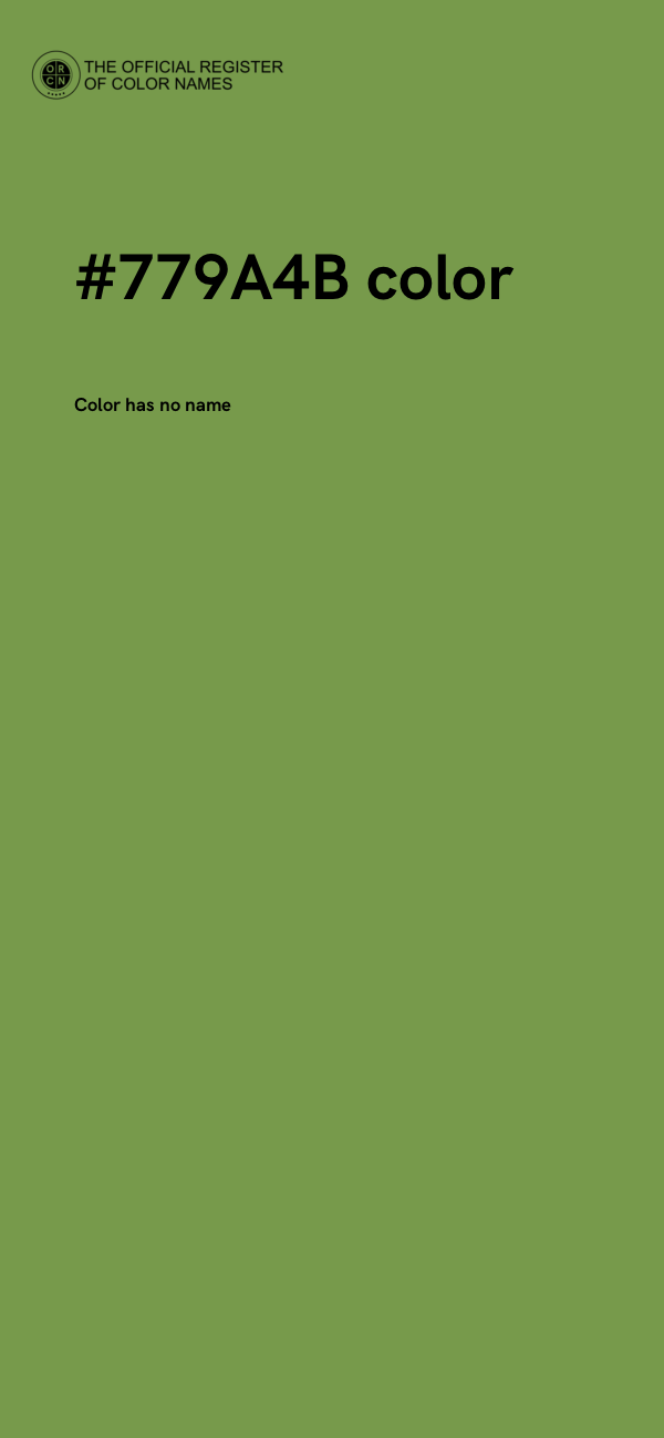 #779A4B color image