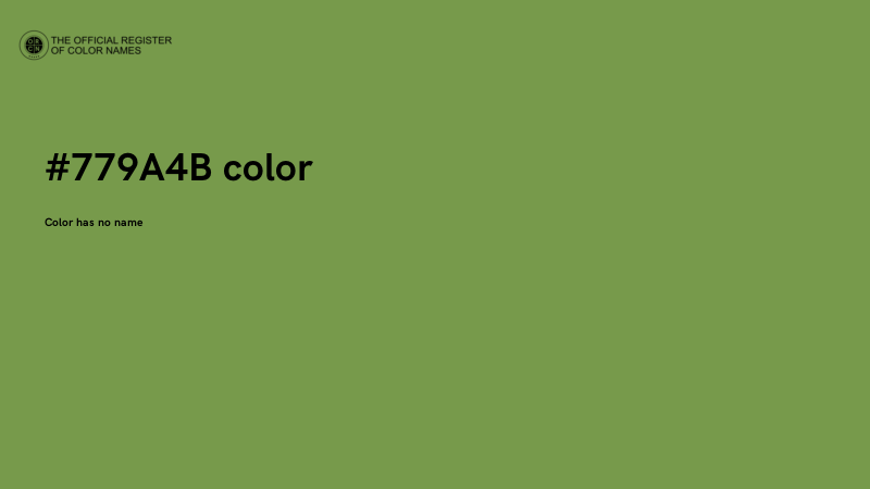 #779A4B color image