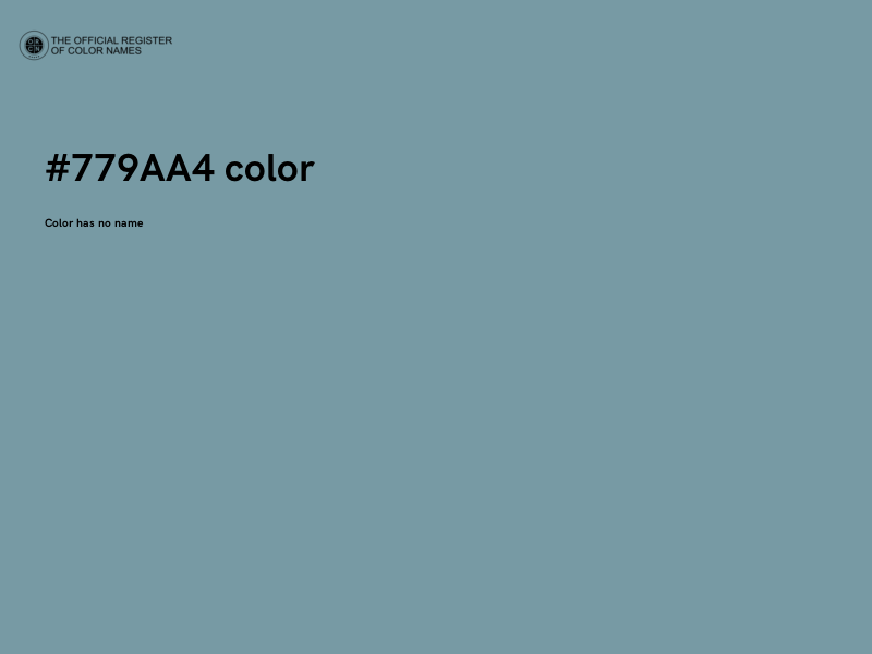 #779AA4 color image