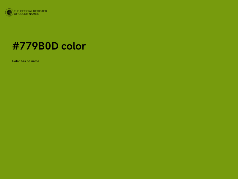 #779B0D color image