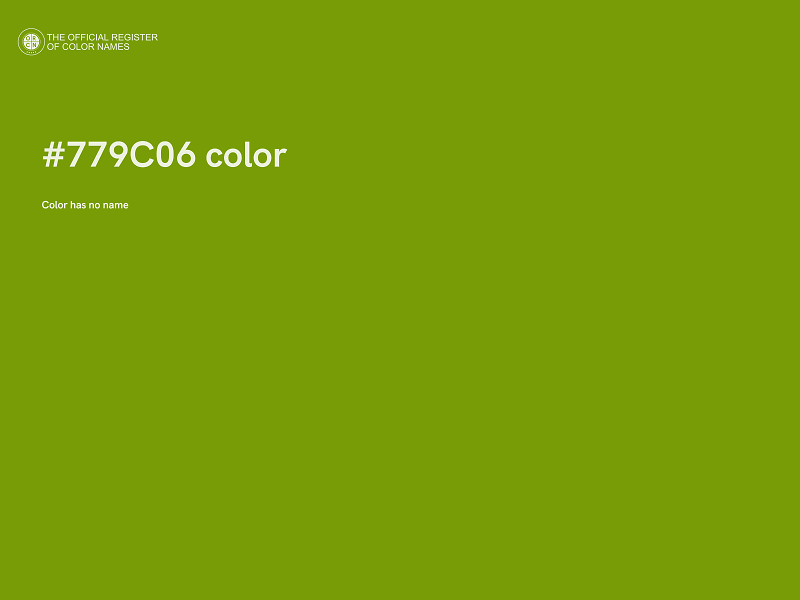 #779C06 color image