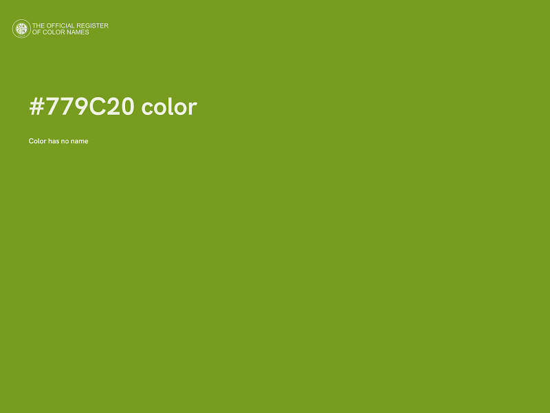 #779C20 color image