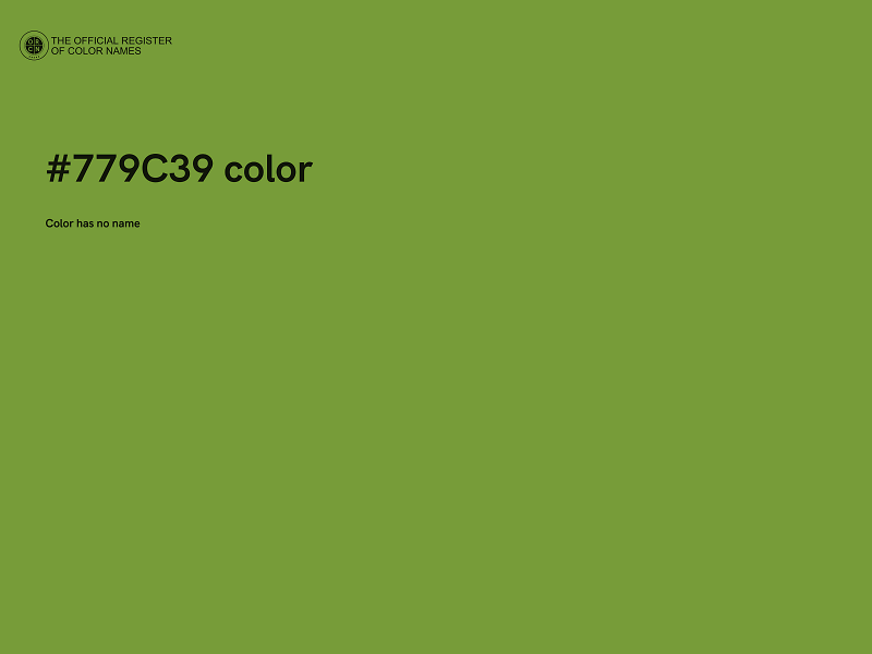 #779C39 color image