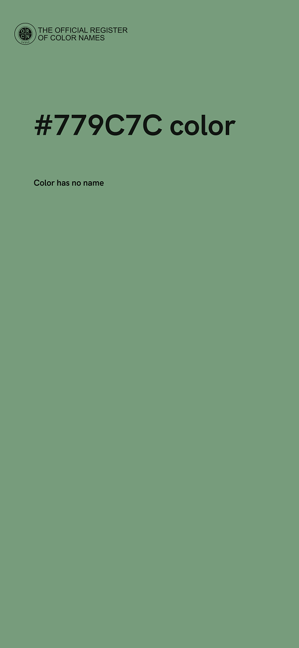 #779C7C color image