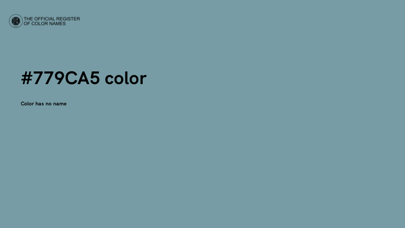 #779CA5 color image