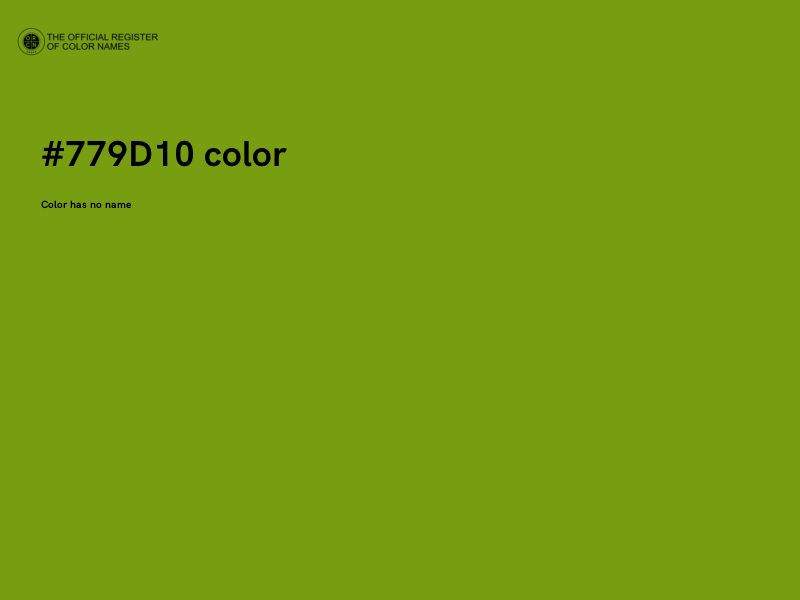 #779D10 color image