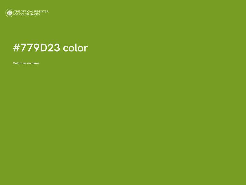 #779D23 color image