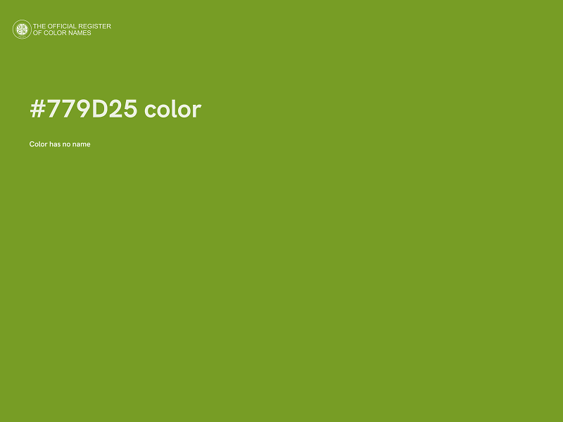 #779D25 color image