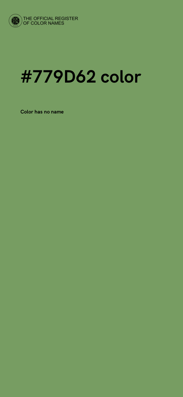 #779D62 color image