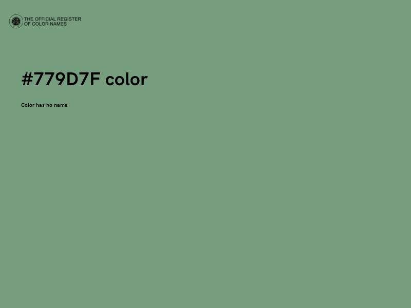 #779D7F color image