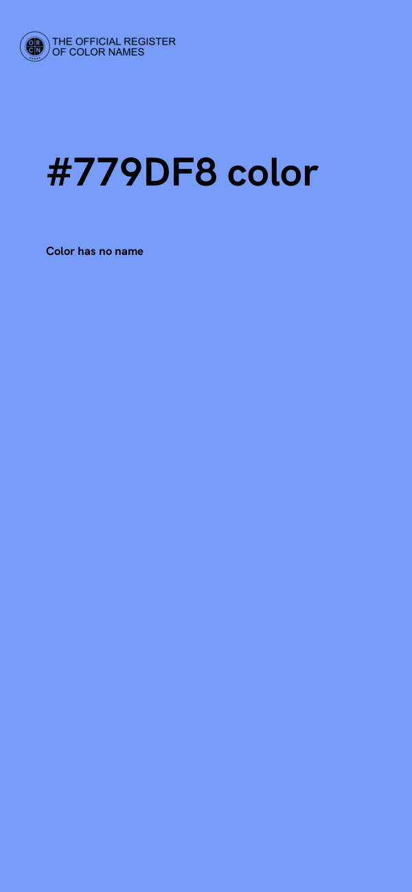 #779DF8 color image