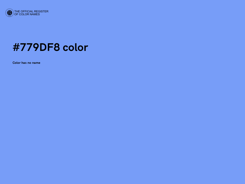 #779DF8 color image