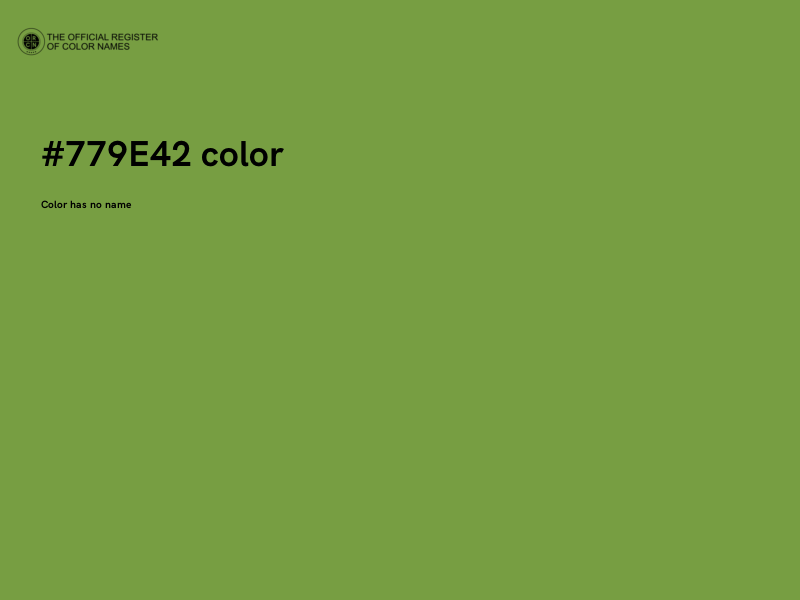 #779E42 color image