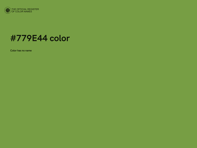 #779E44 color image