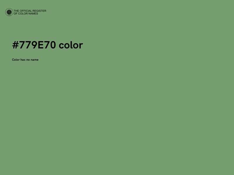 #779E70 color image