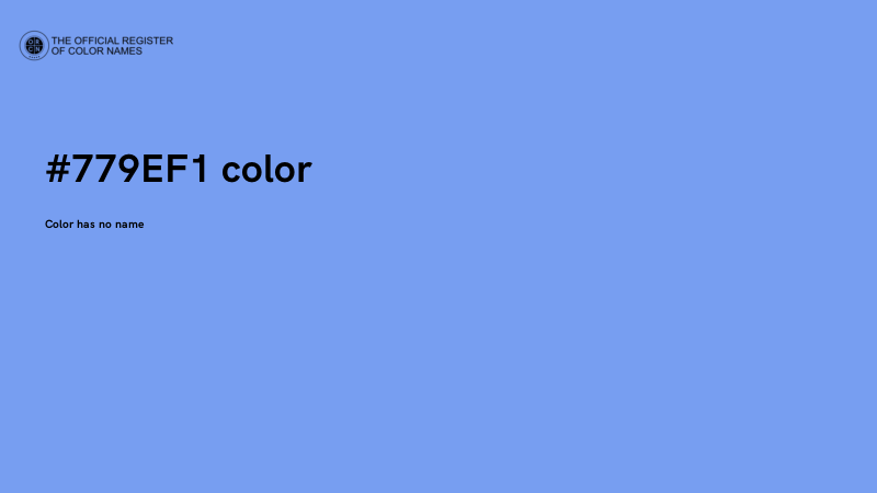 #779EF1 color image