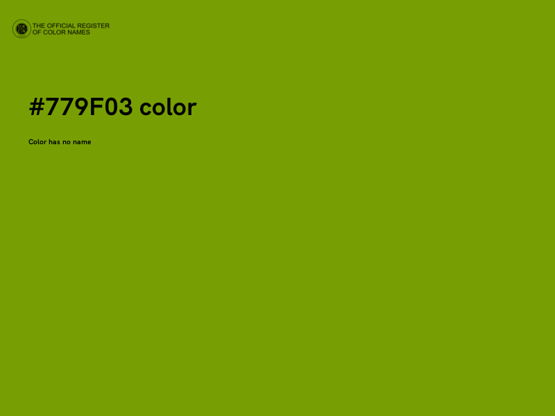 #779F03 color image