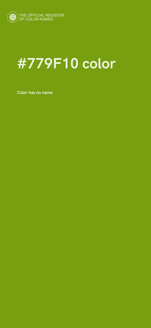 #779F10 color image
