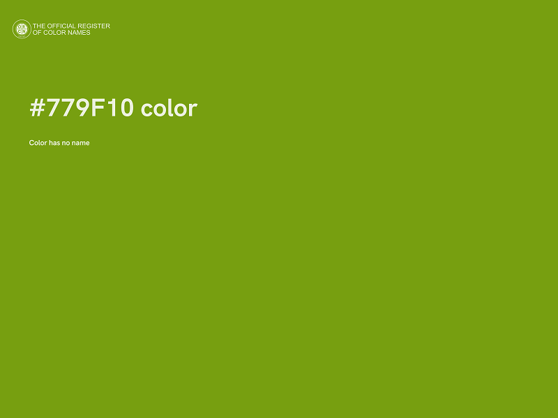 #779F10 color image