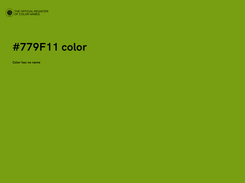 #779F11 color image