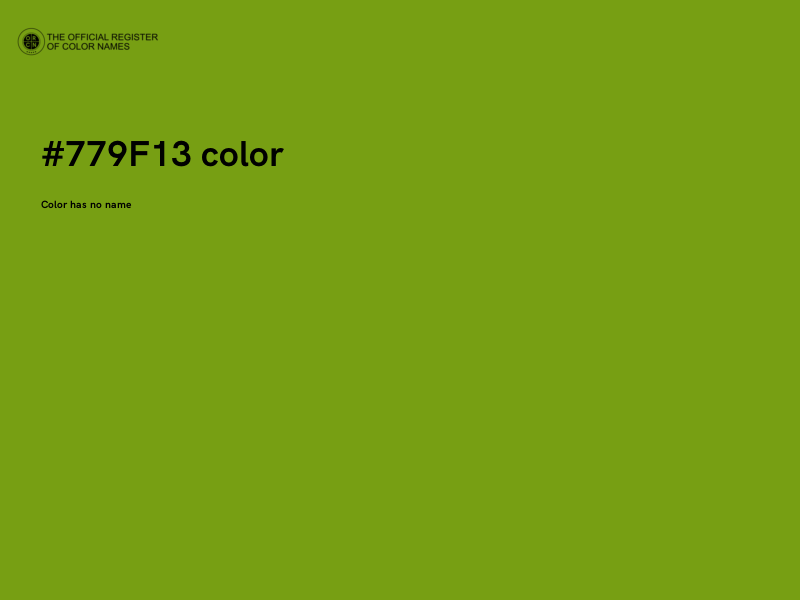 #779F13 color image