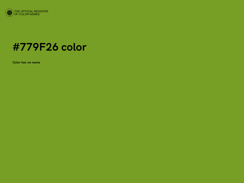 #779F26 color image