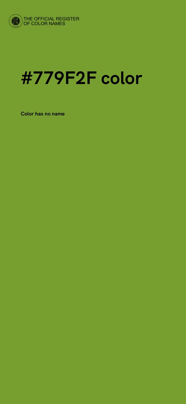 #779F2F color image