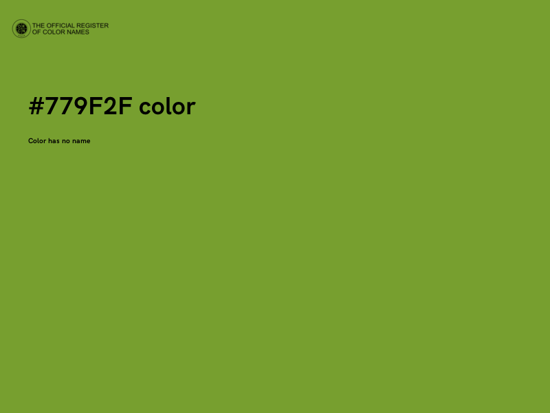 #779F2F color image