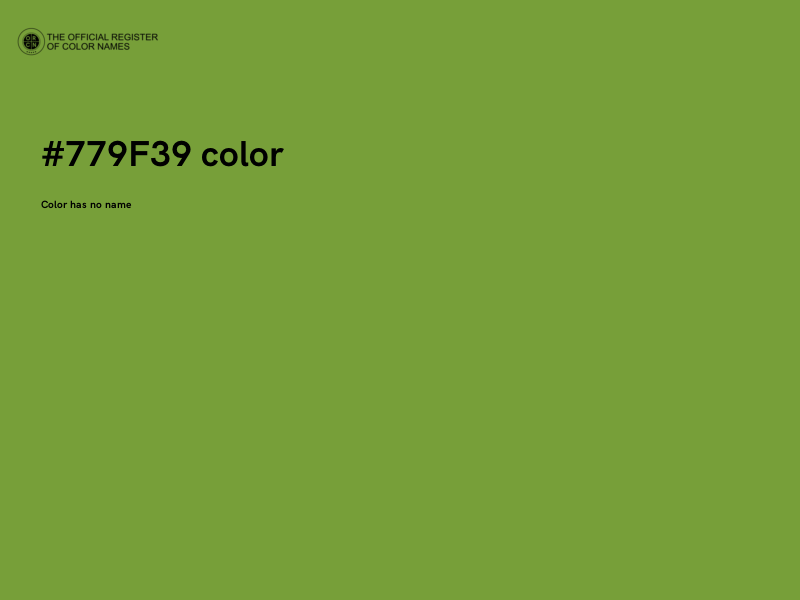 #779F39 color image