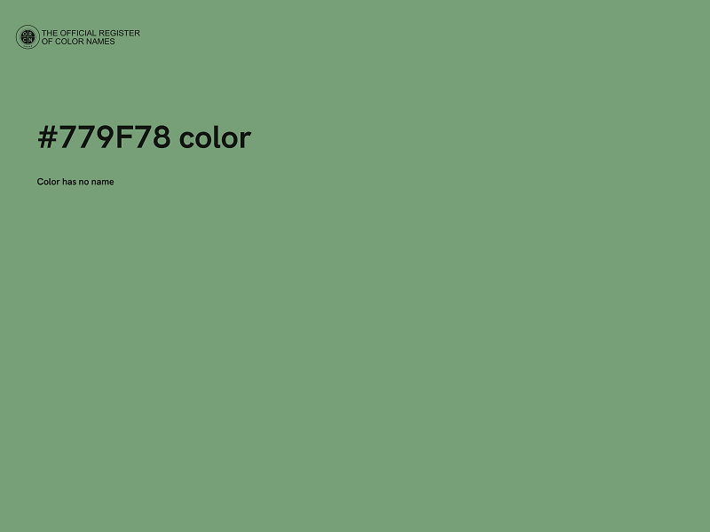 #779F78 color image