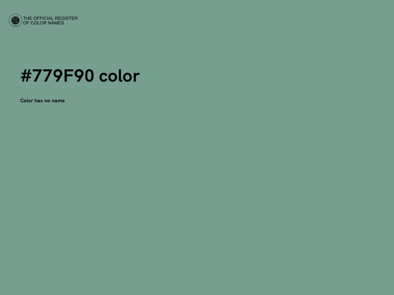 #779F90 color image
