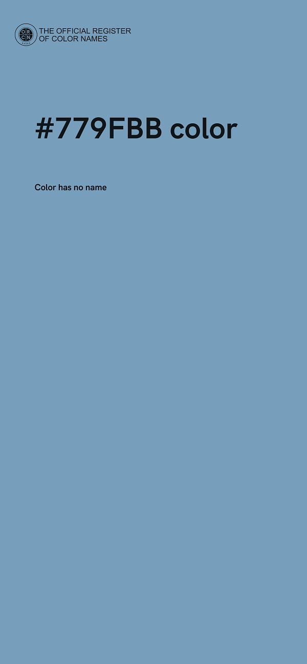 #779FBB color image