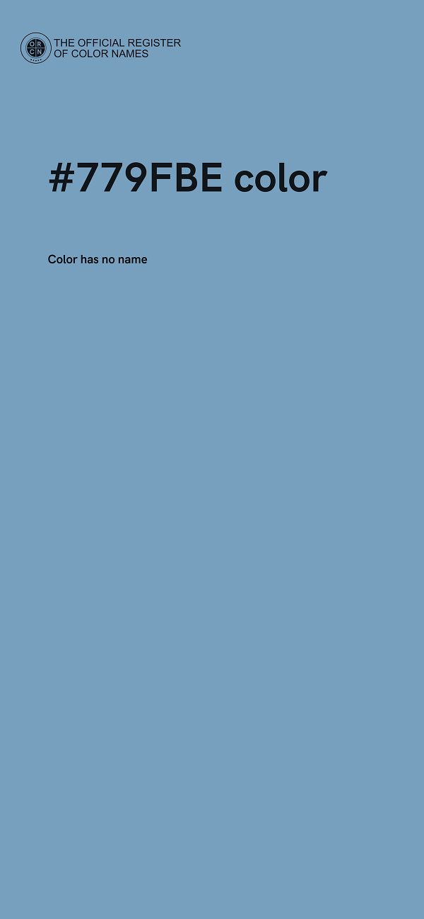 #779FBE color image