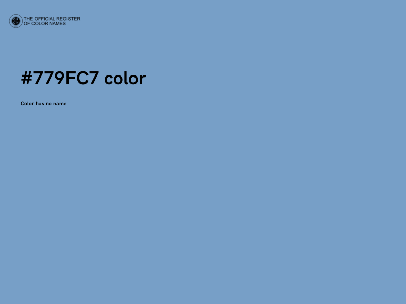 #779FC7 color image
