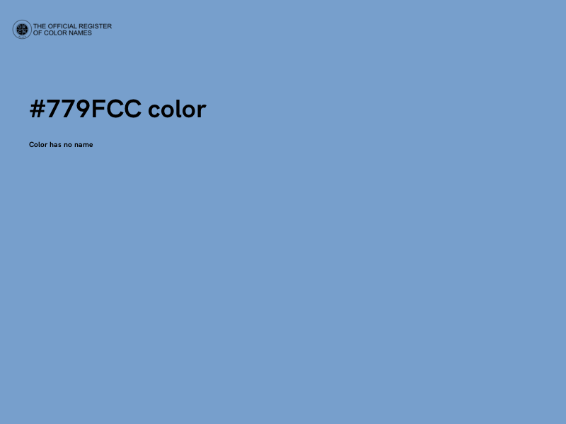 #779FCC color image