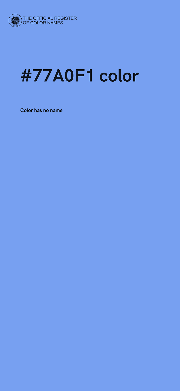 #77A0F1 color image
