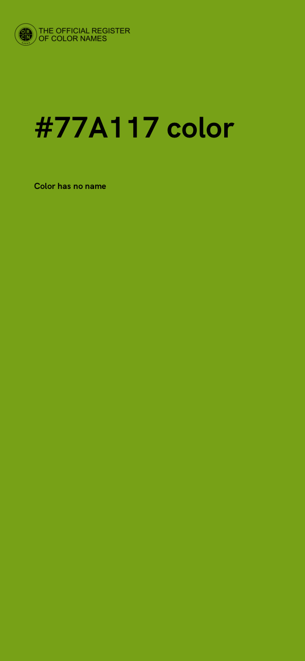 #77A117 color image