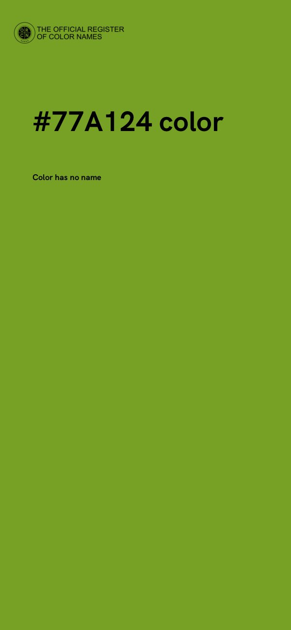 #77A124 color image