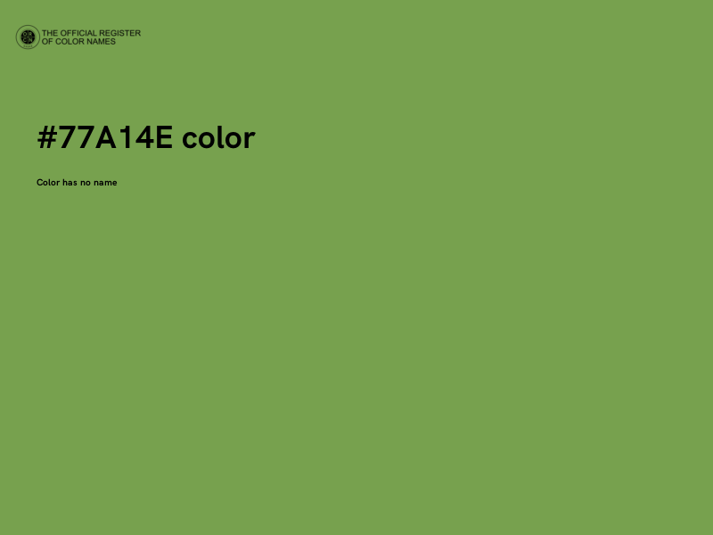 #77A14E color image