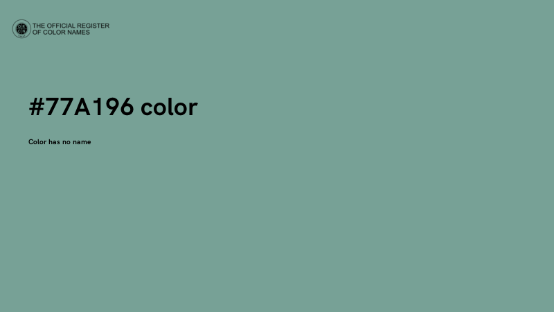 #77A196 color image