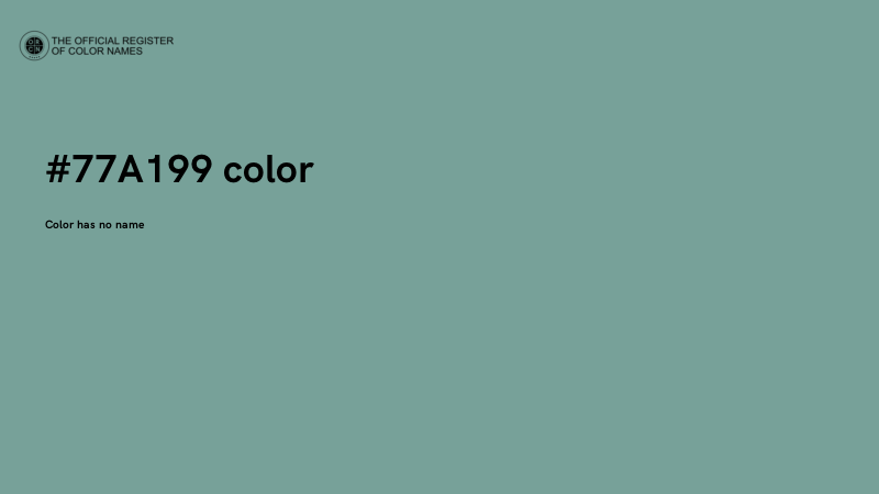 #77A199 color image