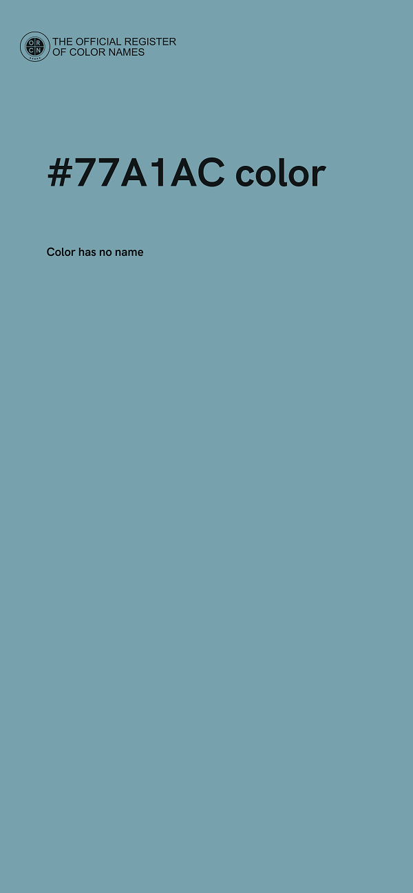#77A1AC color image