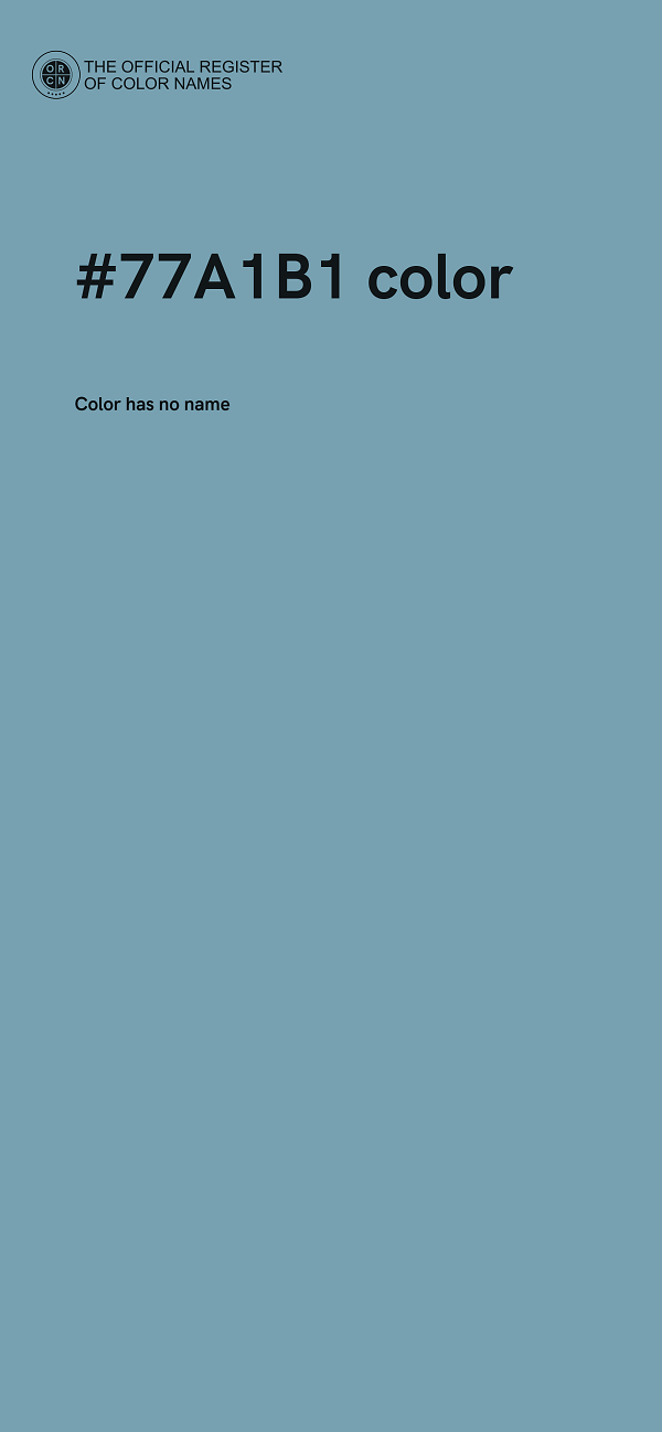 #77A1B1 color image
