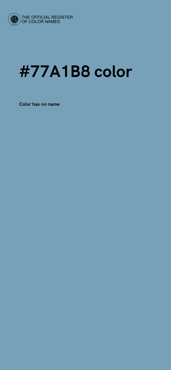 #77A1B8 color image
