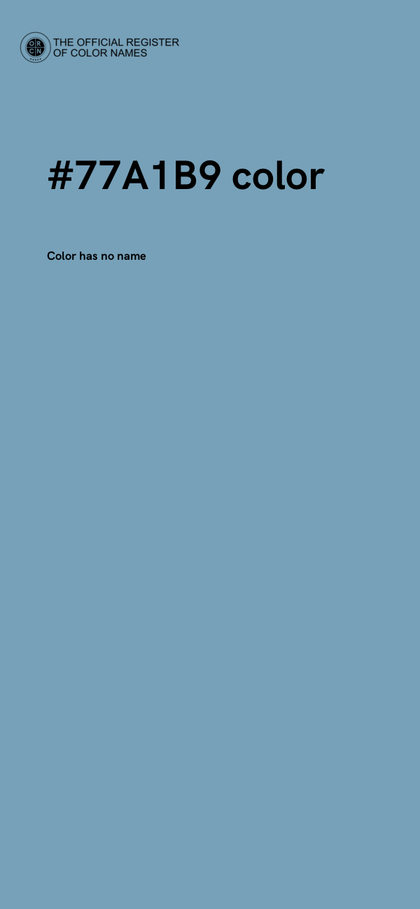 #77A1B9 color image